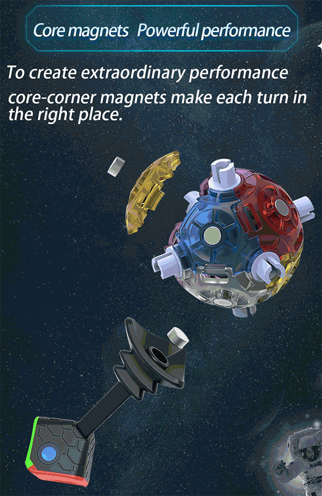 DianSheng Galaxy 8M 8x8 Ball-Core Magnetic Speed Cube Stickerless